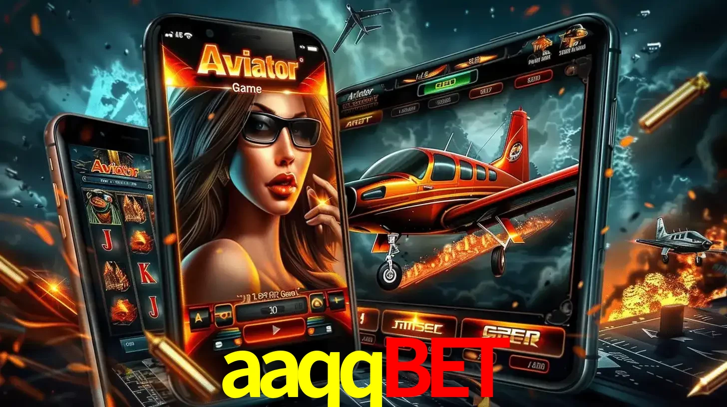 O popular jogo de apostas Aviator exibido em vários celulares e tablets, mostrando a interface emocionante e a ação de voo disponíveis para jogar agora no aaqqbet.