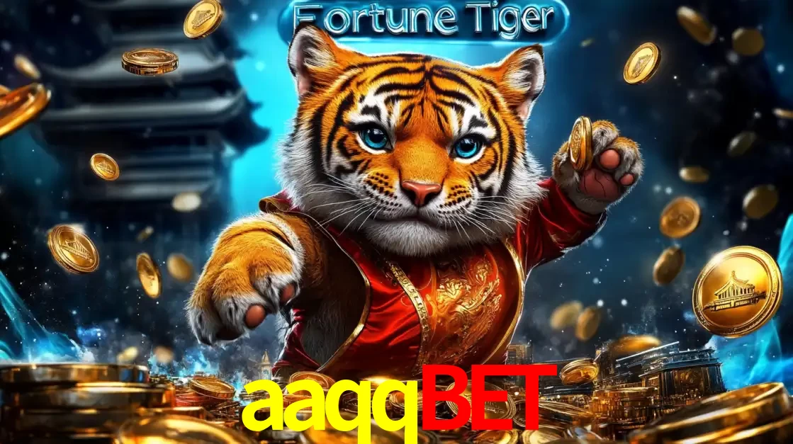 Imagem promocional do jogo de slot Fortune Tiger, com um tigre majestoso em traje tradicional cercado por uma fortuna em moedas de ouro, disponível agora no cassino aaqqbet.